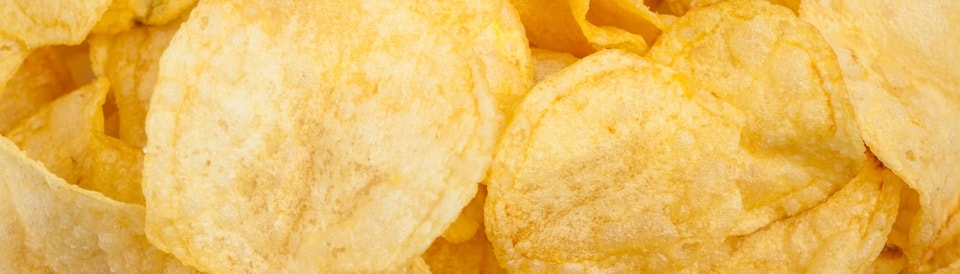 A fresh batch of potato chips. 